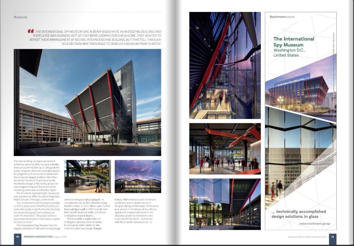 New Spy Museum Featured in UK's Premier Construction Magazine - SK&A