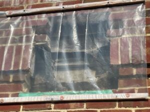 Exterior View of Exposed Slab Edge Conditions & Poorly Installed Flashings