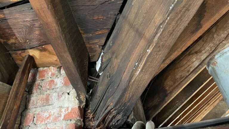 Decaying 100-Year-Old Wood Roof